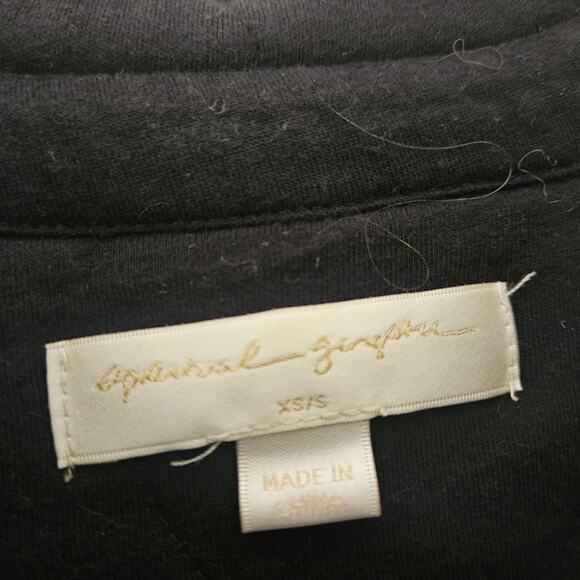 SPIRITUAL GANGSTER Wave Quilt Jacket Shacket Button Black Size XS/S - Picture 3 of 4